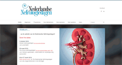 Desktop Screenshot of nefrologiedagen.nl